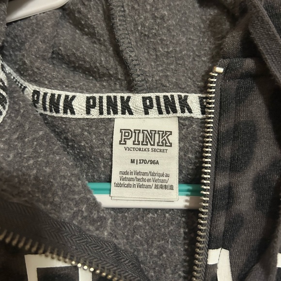 leopard print half zip jacket - Picture 2 of 2